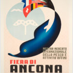 Fiera di Ancona 1955 - Mostra Mercato Int. della pesca e attività affini, ENIT / 50 x 70,5 cm