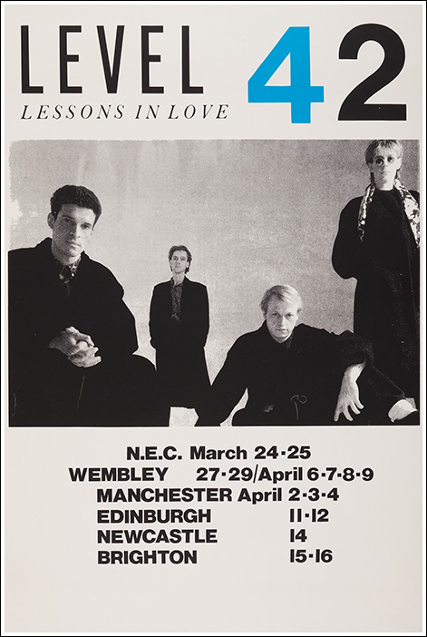 level 42 tour poster