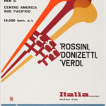 "ITALIA" Società di Navigazione, Genova - Transatlantici Rossini Donizetti Verdi