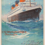 Paquebot Paris, CGT Compagnie Générale Transatlantique / French Line, Le Havre - New York