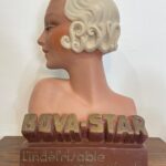Art deco plaster display, Bova-Star L'indefrisable sans rivale / coiffeur